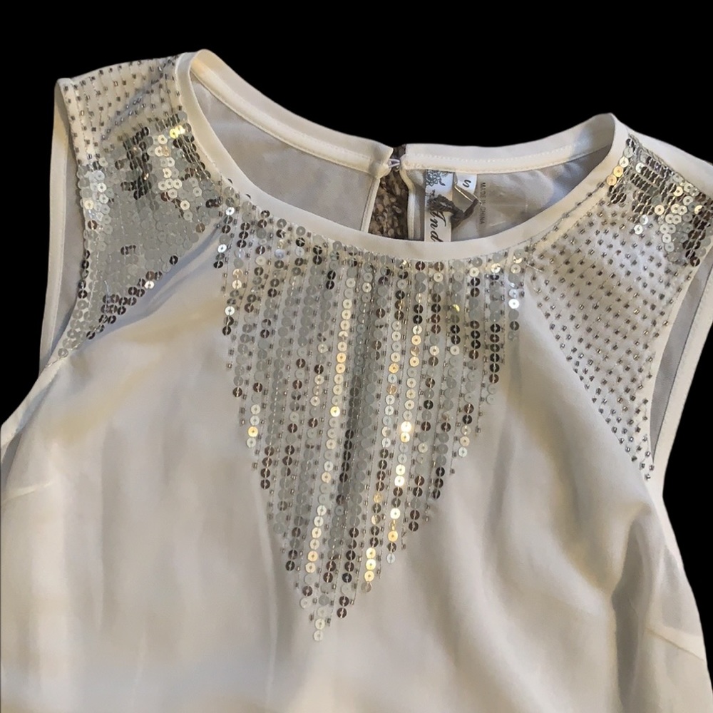 Sheer, Sequined Top